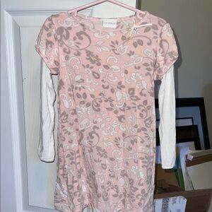 La Perla Pink and Cream Patterned nightgown